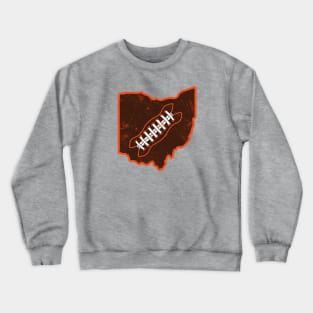 Ohio Football, Retro - Orange Crewneck Sweatshirt